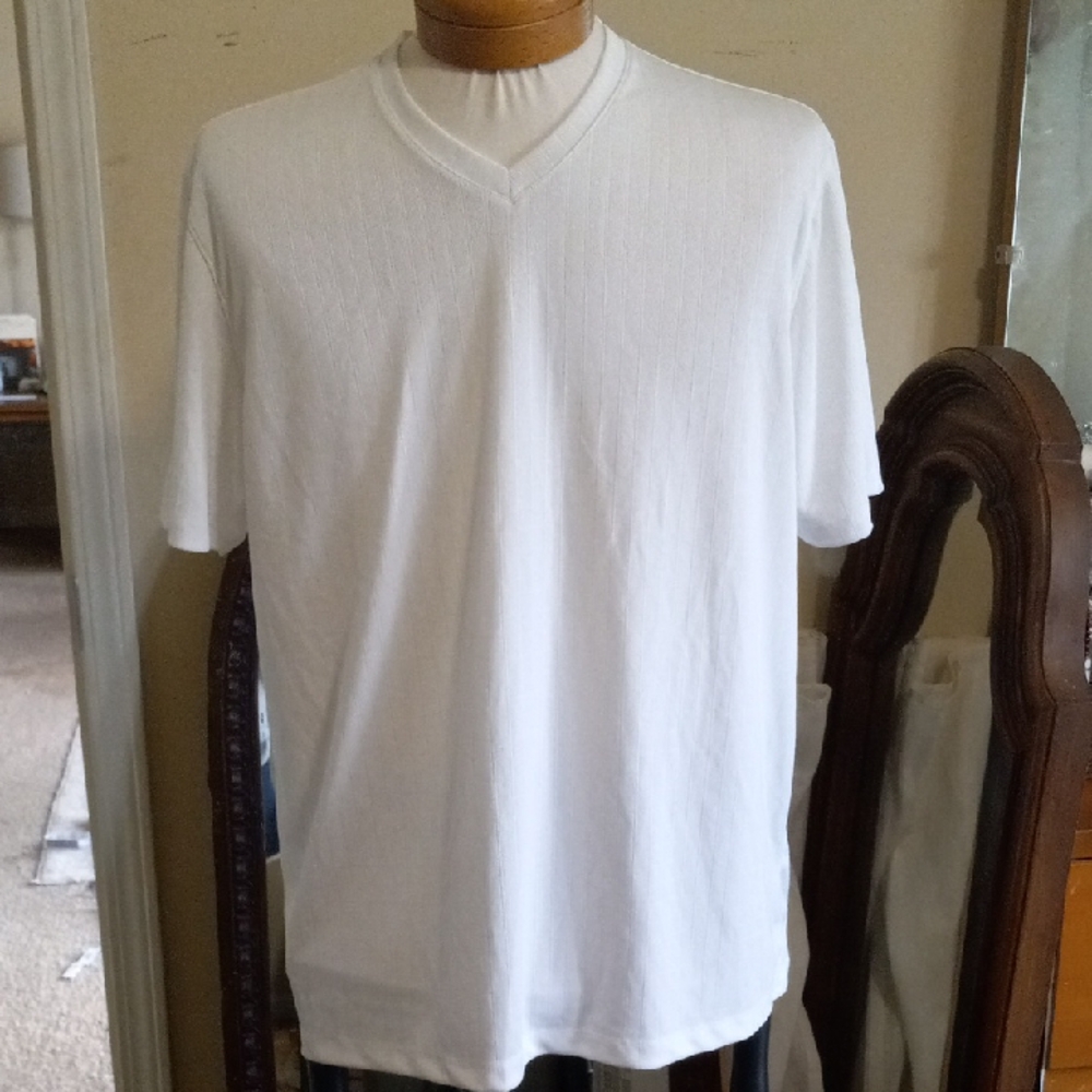 Axist Classic White V-Neck T-Shirt SZ.L